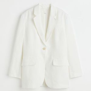 Oversized Linen Blazer